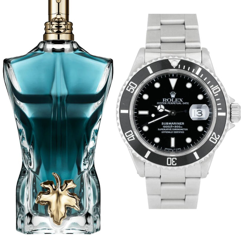 PERFUME LE BEAU JP + RELOJ ROLEX