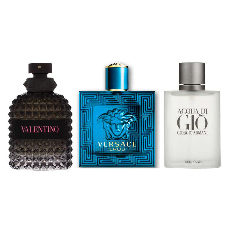 COMBO 3 PERFUMES BORN IN ROMA+EROS+AQUADIGIO